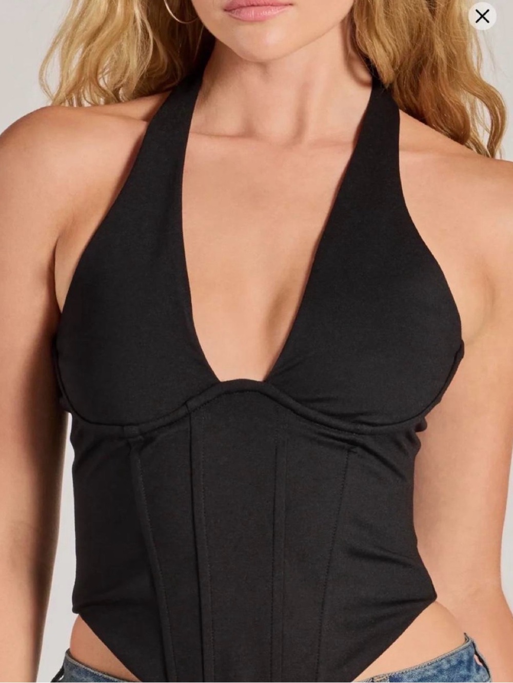 Black Halter going out top